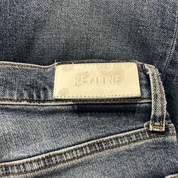 Re/Done Jeans High Rise Stove Pipe Raw Hem 70s Women's 26 - Picture 8 of 9